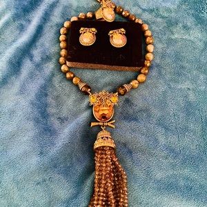 Heidi Daus Set. Necklace, earrings and Ring